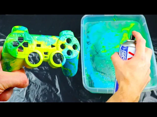 customize ps gamepad with hydro dipping color